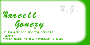 marcell gonczy business card